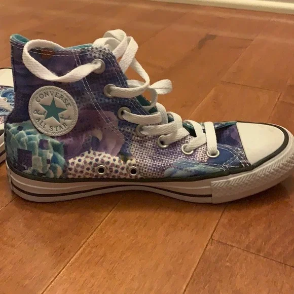 Converse Chuck Taylor All Star High Top Shoes Women's Size 6 MulticolorFloral - Picture 5 of 6
